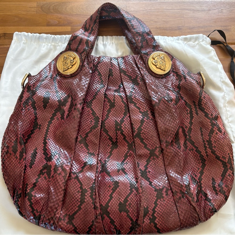 Authentic Gucci Python Hysteria Hobo Bag